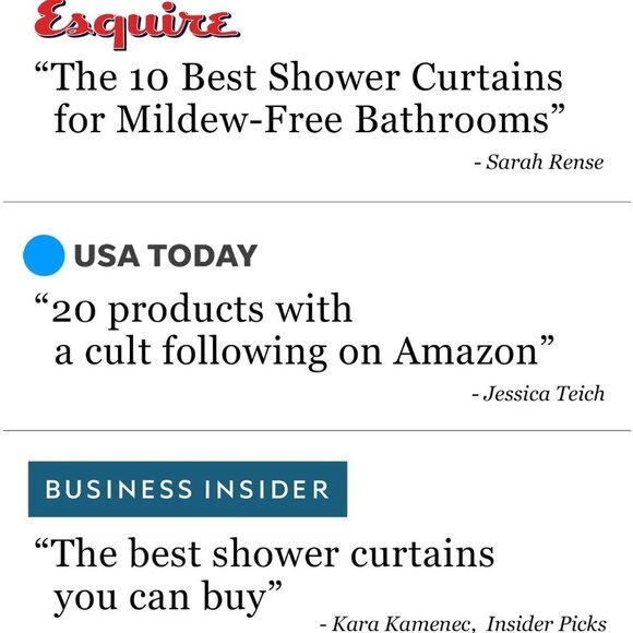 Bathroom Small Shower Curtain Liner, 36" W x 72" H - Picture 4 of 6